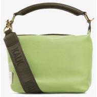 γυναικεία τσάντα χιαστί/χειρός kalk klbgcro007 lime/dark green