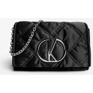 γυναικεία τσάντα χιαστί kalk klabag08-0020 μαύρο
