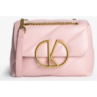 γυναικεία τσάντα χιαστί kalk klabag14-0011 ροζ