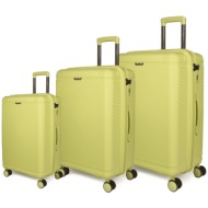 βαλίτσες σκληρή (σέτ 3 τεμαχίων) cardinal (pp) 2019 lemon yellow