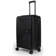 βαλίτσα trolley επεκτάσιμη anniversary cardinal (pp) μεσαία 2015/60cm solid black