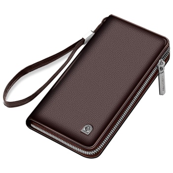 δερμάτινο ανδρικό πορτοφόλι laorentou 821j010l σκούρο καφέ σε προσφορά