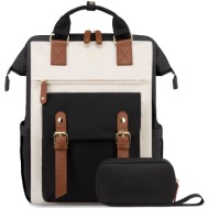 γυναικείο σετ σακίδιο φορητού υπολογιστή τσάντα χειρός lovevook 15,6`` wb1930 beige/black