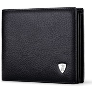δερμάτινο ανδρικό πορτοφόλι william polo 213 black