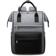 γυναικείο σακίδιο με usb lovevook 15,6`` mb2146 gray/black