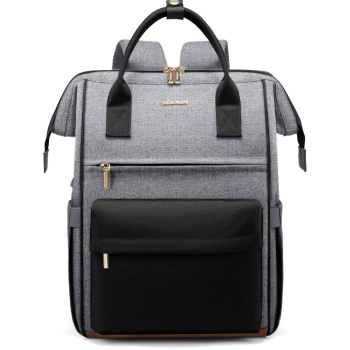 γυναικείο σακίδιο με usb lovevook 15,6`` mb2146 gray/black σε προσφορά