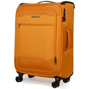 βαλίτσα μεγάλη υφασμάτινη 23+ κιλών newcom n1510/70 orange σε προσφορά