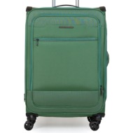 βαλίτσα υφασμάτινη καμπίνας newcom n1510/50 green