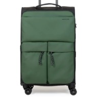 βαλίτσα υφασμάτινη καμπίνας newcom n1615/50 green