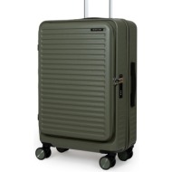 βαλίτσα μεσαία 20 κιλών newcom (abs+pc) n1605/60 green