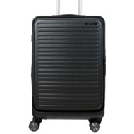 βαλίτσα καμπίνας laptop newcom (abs+pc) n1605/50 dark grey