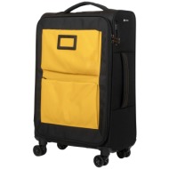 βαλίτσα μεγάλη υφασμάτινη 23+ κιλών newcom n1618/70 yellow