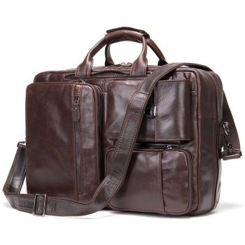 δερμάτινος χαρτοφύλακας σακίδιο πλάτης cardinal 7423 coffee σε προσφορά