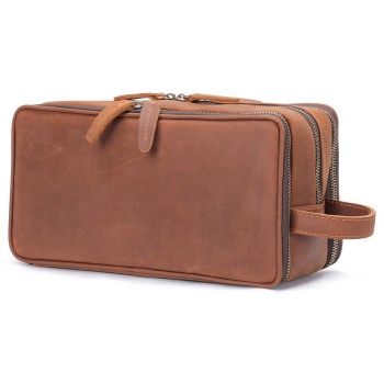 δερμάτινο νεσεσέρ – τσαντάκι χειρός cardinal 3007 coffee σε προσφορά