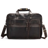 δερμάτινος χαρτοφύλακας cardinal 5088 coffee