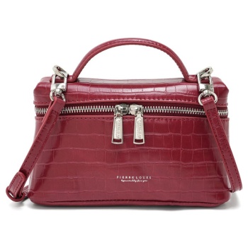 γυναικεία τσάντα χιαστί pierre loues pl931-69-α03 μπορντό σε προσφορά