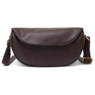 τσάντα γυναικεία χιαστί χιαστί pierre loues pl868-67 σκούρο καφέ