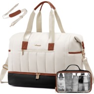 σετ σάκος ταξιδιού 35 l lovevook ub3171 beige black