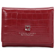 μικρό πορτοφόλι γυναικείο pierre loues b13-49 μπορντό