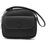 mini πορτοφόλι χειρός pierre loues pl967-16-a01 μαύρο