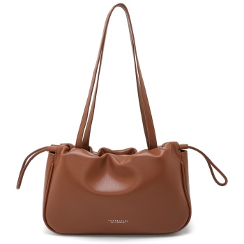 τσάντα ώμου pierre loues pl915-12 καφέ σε προσφορά