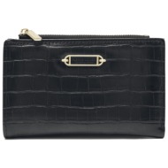 γυναικείο πορτοφόλι κροκό pierre loues pl821-69 μαύρο