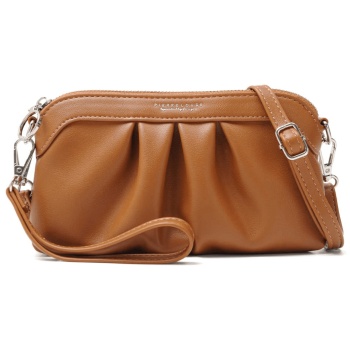 τσαντάκι χιαστί pierre loues pl782-36-a94 καφέ σε προσφορά