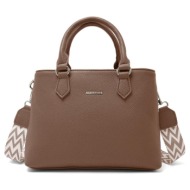 γυναικεία τσάντα χιαστί χειρός pierre loues pl782-21-α10 coffee