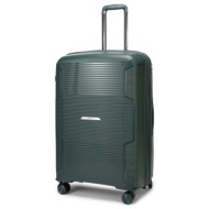 μεγάλη βαλίτσα cardinal 4006 με αποσπόμενα ροδάκια 75,5x31,5x50 cm χακί