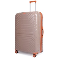 βαλίτσα ταξιδιού cardinal 7000 (pp) μεγάλη 76x32,5x51 cm μπεζ