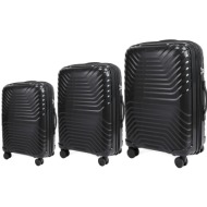 σετ βαλίτσες τριάδα 7000 cardinal 56,5x24,5x37 cm + 66,5x27,5x45 cm + 76x32,5x51 cm μαύρο