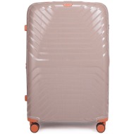 βαλίτσα ταξιδιού cardinal 7000 (pp) xl 86x36x56 cm μπεζ
