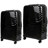 σετ βαλίτσες cardinal 7000 μεγάλη xl 76x32,5x51 cm + 86x36x56 cm μαύρο