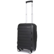 βαλίτσα καμπίνας n1312 newcom 50x22x36 cm μαύρο