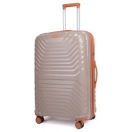 βαλίτσα cardinal 7000 (pp) μεσαία 66,5x27,5x45 cm μπεζ