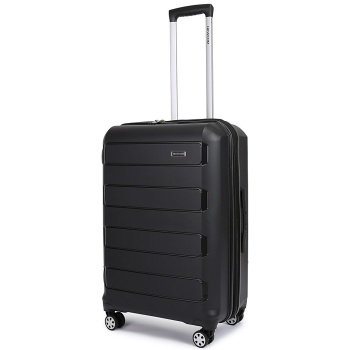 βαλίτσα μεσαία n1312 20 κιλών newcom 61x25x43 cm μαύρο σε προσφορά