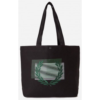 fred perry glitched graphic tote τσαντα ανδρικη