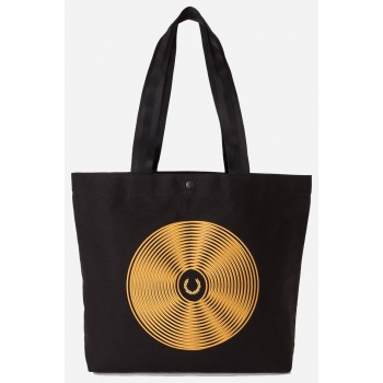 fred perry disc graphic tote τσαντα ανδρικη (διαστάσεις 14