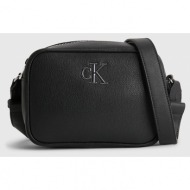 calvin klein minimal monogram camera bag18 (διαστάσεις: 13 x 18 x 7 εκ) k60k610683-bds black
