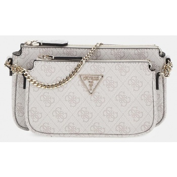 guess noelle dbl pouch crossbody (διαστάσεις 24 x 13 x 5