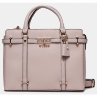 guess emilee luxury satchel (διαστάσεις: 28 x 10 x 22 εκ) hwbg8862060-ltr lightpink
