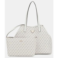 guess vikky ii large tote τσαντα γυναικειο (διαστάσεις: 40 x 31 x 18 εκ.) hwjt9318290-stl offwhite