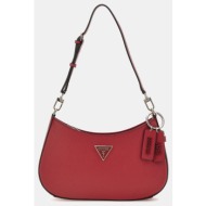 guess noelle top zip shoulder bag τσαντα γυναικειο (διαστάσεις: 29 x 18 x 6 εκ) hwzg7879180-red red