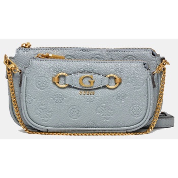 guess izzy peony dbl pouch xbody (διαστάσεις 24 x13 x 5 σε προσφορά