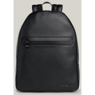 tommy hilfiger th modern pu dome backpack (διαστάσεις: 32 x 13 x 42 εκ.) am0am12231-bds black