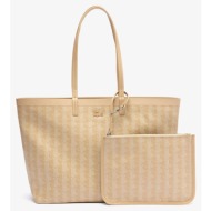 lacoste τσαντα shopping bag (διαστάσεις: 35 x 30 x 14 εκ) 3nf4344ze-n17 biege