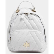 armani exchange woman``s backpack s (διαστάσεις: 18 x 22 x 9 εκ) 9428892f745-47710 white