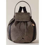 borbonese borbonese backpack nylon-leather ital.origin (διαστάσεις: 30 x 33 x 13 εκ) 924178-ah1-x11 