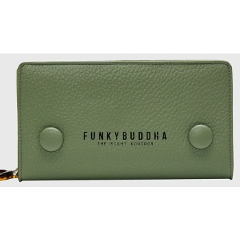 funky buddha γυναικείο πορτοφόλι fbl009-420-10-mineral