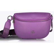 axel accessories τσαντα sling una (διαστάσεις: 17 x 22 x 12 εκ) 1021-0046-031 purple